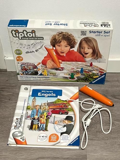 tiptoi starterset mijn engelse detective + pen + boek engels, Kinderen en Baby's, Speelgoed | Educatief en Creatief, Zo goed als nieuw