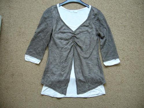 Cache Cache taupe/creme top maat S-M nieuw, Kleding | Dames, Tops, Nieuw, Maat 36 (S), Beige, Lange mouw, Ophalen of Verzenden