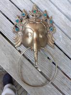 Ingelegd Messing Masker van De God Ganesha, Antiek en Kunst, Kunst | Niet-Westerse kunst, Ophalen of Verzenden