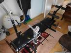 halterbankje, Sport en Fitness, Fitnessmaterialen, Ophalen, Gebruikt, Halterset