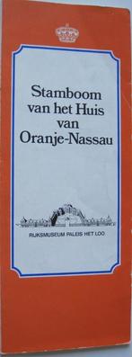 stamboom van de Oranjes tot Willem Alexander, Verzamelen, Ophalen of Verzenden, Zo goed als nieuw, Nederland, Kaart, Foto of Prent