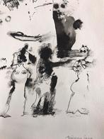Jef Diederen, gouache, Ophalen of Verzenden