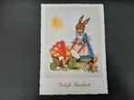 Vrolijk Paasfeest, 5 versch. kaarten, paashaas/kuiken/komijn, Verzenden, 1960 tot 1980, Gelopen, Feest(dag)