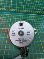 2 stappenmotoren + vertraging ca 36:1, Hobby en Vrije tijd, Elektronica-componenten, Ophalen of Verzenden, Gebruikt