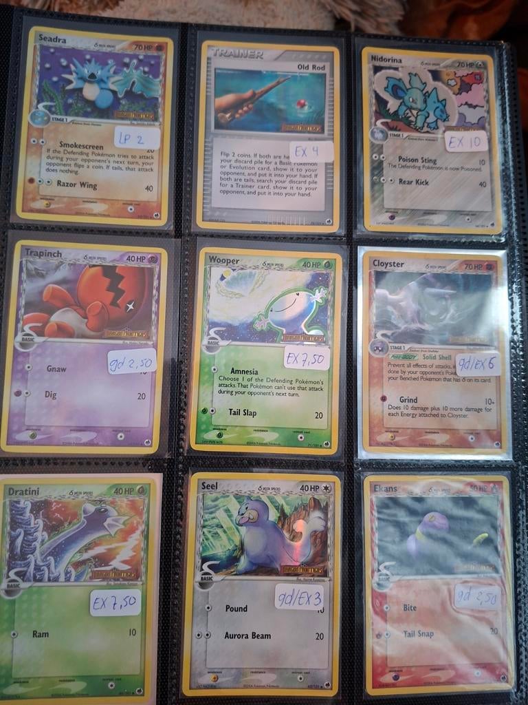 Pokémon Kaarten stamped holo's - Ex dragon frontiers, Ophalen of Verzenden, Gebruikt, Losse kaart