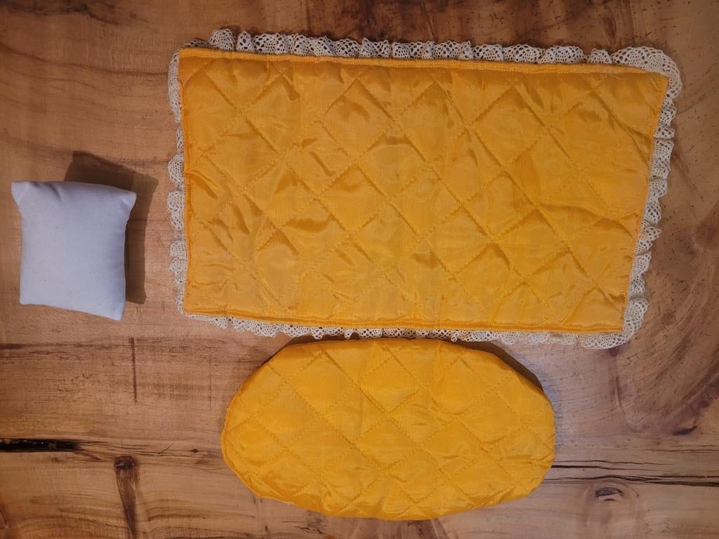 Barbie dekbed set - Geel, Gebruikt, Meisje, Ophalen of Verzenden, Geel