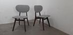 Set Louis van Teeffelen jaren 60 Design   teak REFURBISHED, Huis en Inrichting, Stoelen, Ophalen, Zo goed als nieuw, Grijs, Stof