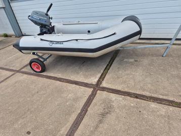 Talamex Aqualine 270 met Yamaha 4pk en strandtrailer  beschikbaar voor biedingen