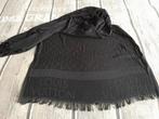 Zwarte Louis Vuitton shawl, Ophalen of Verzenden, Sjaal
