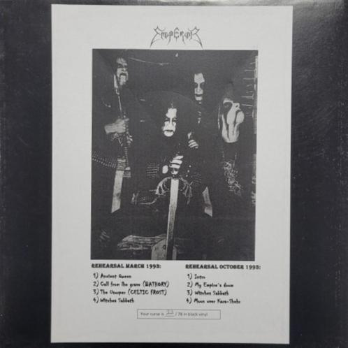 Emperor ‎– Rehearsal March-October 1993 lp only 78 copy s, Cd's en Dvd's, Vinyl | Hardrock en Metal, Nieuw in verpakking, Ophalen of Verzenden