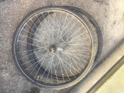 Fietsonderdelen, velgen, spatbord, dragers, versnelling zie, Fietsen en Brommers, Fietsonderdelen, Gebruikt, Algemeen, Wiel, Ophalen of Verzenden