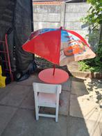 Leuke kinder picknickset met Cars parasol,geen stoeltje, Ophalen of Verzenden, Gebruikt, Tafel(s) en Stoel(en)