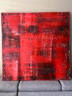 Abstract Rood Kunstwerk schilderij, Ophalen