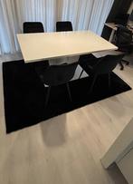EETAFEL HOOGGLANS WIT BODEMPRIJS 150 EURO! 160X76X90, Huis en Inrichting, Ophalen, Overige materialen, Gebruikt, Hoogglans wit