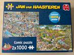 Jan van Haasteren puzzel 2 x 1000 stukjes, Ophalen, 500 t/m 1500 stukjes, Zo goed als nieuw
