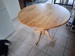 houten eettafel, Huis en Inrichting, Tafels | Eettafels, Ophalen, Rond, 50 tot 100 cm, Hout naturel