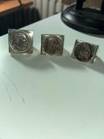 Zilveren ringen met Buffalo munt (gekerfd Hobo coin), 20 of groter, Nieuw, Ophalen of Verzenden, Dame of Heer