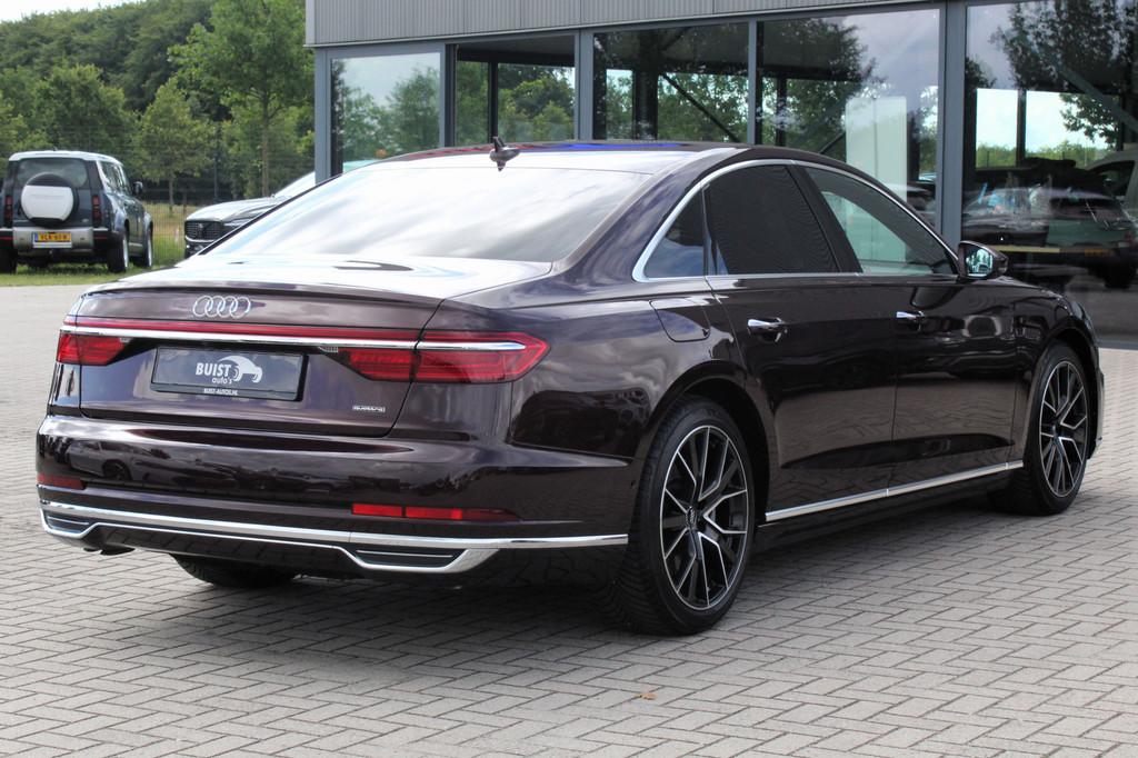 Audi A8 60 TFSIe 462pk quattro Pro Line Plus 20" LUCHTVERING, Auto's, Audi, Automaat, 2995 cc, Bedrijf, Vierwielaandrijving