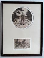 Leentje Linders 2 etsen: de overwinnaar en op de motortandem, Antiek en Kunst, Kunst | Etsen en Gravures, Ophalen