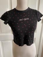 Dames meisjes top shirt maat S 36 176 van de BERSHKA., Zwart, Korte mouw, Maat 36 (S), Gedragen
