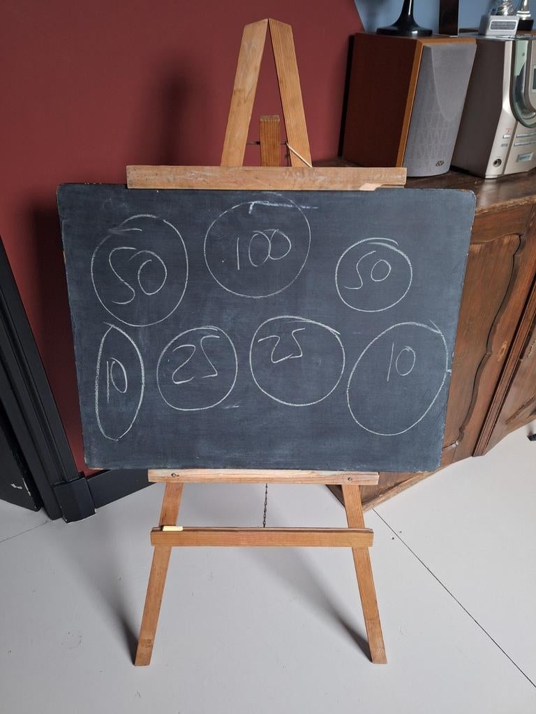 Oud krijtbord, Ophalen of Verzenden, Gebruikt, Overige typen