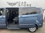 Ford Tourneo Custom 320 2.0 TDCI L2H1 8 PERS.|LEDER|CAMERA|C, Gebruikt, Blauw, Bedrijf, 1100 kg