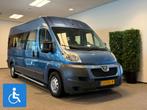 Peugeot Boxer L3H2 Groepsvervoer Rolstoelbus (airco), Auto's, Peugeot, Euro 5, Stof, Gebruikt, Blauw