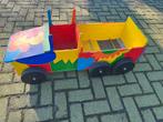 Houten kinderauto, Kinderen en Baby's, Speelgoed | Buiten | Los speelgoed, Ophalen, Gebruikt