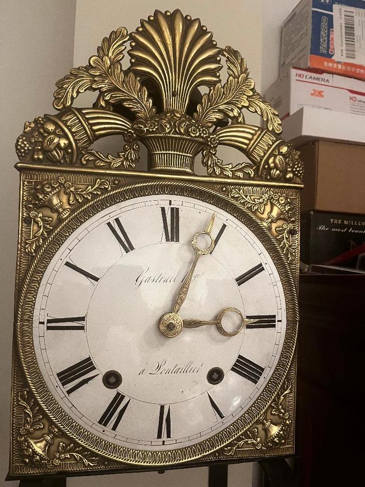 Comptoise klok Hoorn de Overvloeds, Antiek en Kunst, Antiek | Klokken, Ophalen of Verzenden