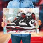 Nike Air Jordan 1 black toe poster 70x50 cm, Ophalen of Verzenden, Nieuw