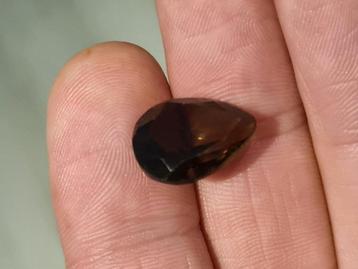 Rookkwarts druppel 8,72 ct ca. 15x12 mm Facet geslepen beschikbaar voor biedingen