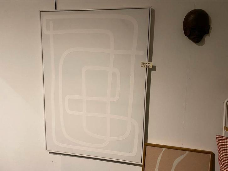 Wanddecoratie 103x143 beige japandi stijl, Huis en Inrichting, Woonaccessoires | Wanddecoraties, Nieuw, Ophalen