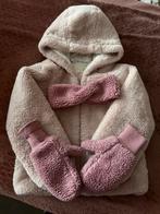 Winterjas met wanten en oorwarmers - Maat 7/8 jaar, Kinderen en Baby's, Kinderkleding | Maat 122, Ophalen, Zo goed als nieuw, Meisje
