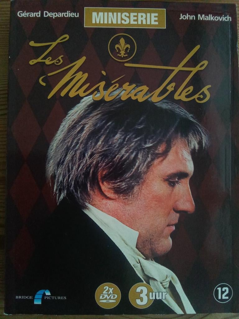 Les Misérables - Miniserie Gérard Depardieu & John Malkovich, Vanaf 12 jaar, Ophalen of Verzenden, Zo goed als nieuw, Drama