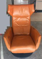 Relaxfauteuil, 3 Motoren, Leder, Leer, Fauteuil, Lichtbruin, Ophalen, Gebruikt, Leer, 50 tot 75 cm