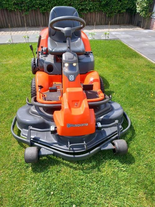 Husqvarna Rider 15v2 hydro 112 mulch Combi dek, uitz netjes, Tuin en Terras, Zitmaaiers, Gebruikt, 90 tot 120 cm, Elektrische starter
