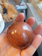 Goudsteen Bol - 4,9 cm, 174 gr, Ophalen of Verzenden, Mineraal