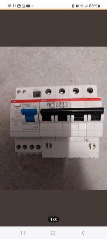 DS204 AC C20 30Ma ABB  automaat meterkast groepenkast beschikbaar voor biedingen