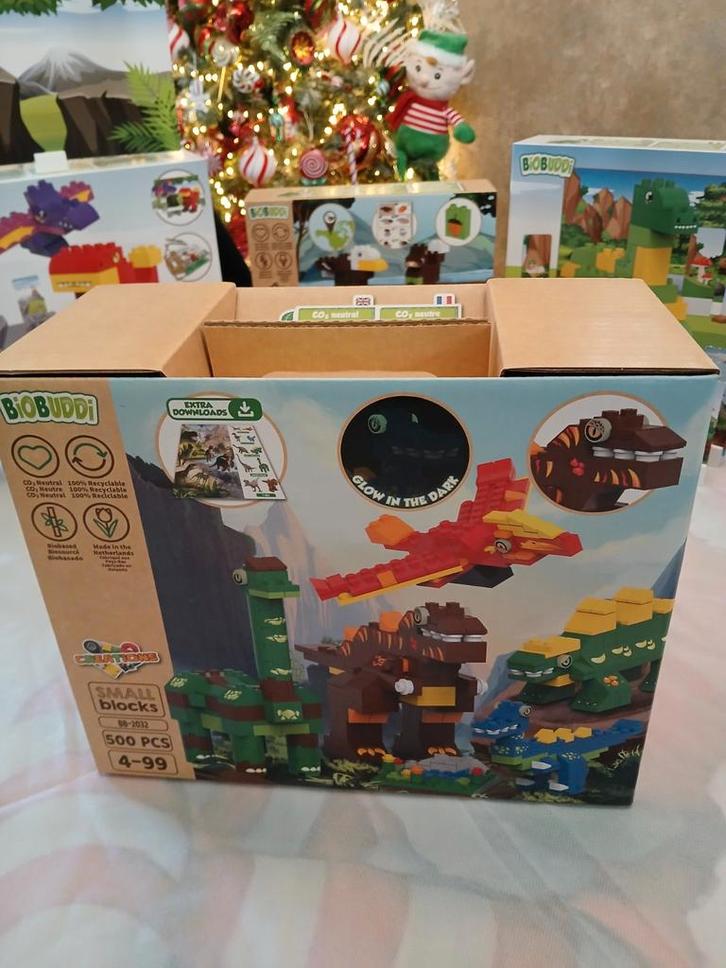 Biobuddi BB-2032 Bouwset dinosaurus werel, Kinderen en Baby's, Speelgoed | Bouwstenen, Gebruikt, Overige merken, Ophalen of Verzenden