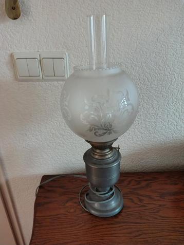 Tinnen Tafellamp - 48cm Hoog beschikbaar voor biedingen