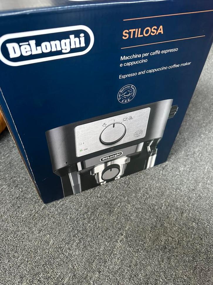 De’Longhi Stilosa Nieuw, Witgoed en Apparatuur, Koffiezetapparaten, Nieuw, Gemalen koffie, Espresso apparaat, 2 tot 4 kopjes, Ophalen of Verzenden