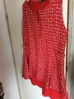 Rode jurk zomerjurk tuniek bloemen. Ulla Popken Mt 52 XXL, Jurk, Ulla Popken, Ophalen of Verzenden, Zo goed als nieuw