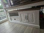 Landelijke eettafel en tv meubel chic oak, Ophalen, Eikenhout, Zo goed als nieuw, Minder dan 100 cm