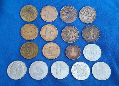 Oude plaatselijke munten locaal coins, Postzegels en Munten, Munten | België, Setje, Ophalen of Verzenden