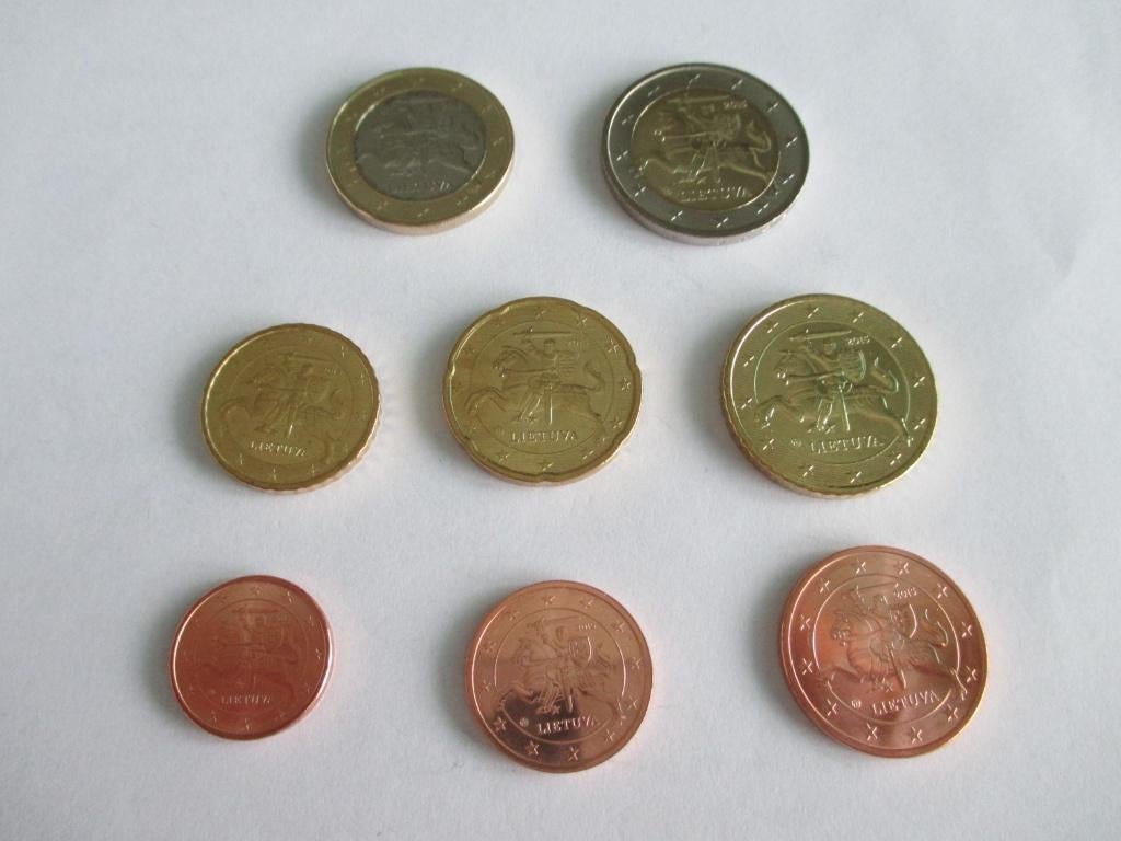 Complete serie Litouwen 2015 unc, Postzegels en Munten, Munten | Europa | Euromunten, Ophalen of Verzenden, Overige landen, Overige waardes