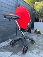 Stokke Xplory V6 Red Seat / Silver Chassis, Kinderen en Baby's, Kinderwagens en Combinaties, Gebruikt, Met reiswieg, Ophalen, Kinderwagen
