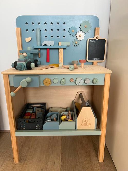 Werkbank Little Dutch, Kinderen en Baby's, Speelgoed | Houten speelgoed, Zo goed als nieuw, Ophalen