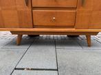 Mooie vintage lowboard kast, Ophalen, Gebruikt, 100 tot 150 cm, Teakhout