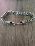 Zilverkleurige Schakelarmband, Ophalen of Verzenden, Nieuw, Zilver, Staal