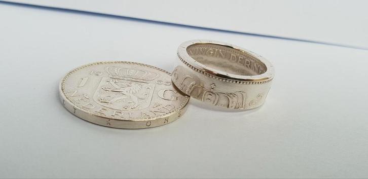 Van GULDEN tot RING! Handgemaakte zilveren Ring op maat!, Sieraden, Tassen en Uiterlijk, Ringen, Nieuw, Dame of Heer, Zilver, Zilver